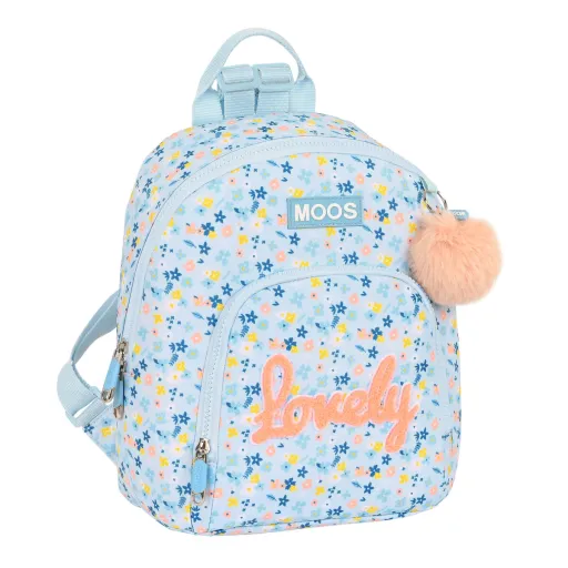 Mochila Infantil Moos Lovely Mini Azul Claro (25 x 30 x 13 cm)