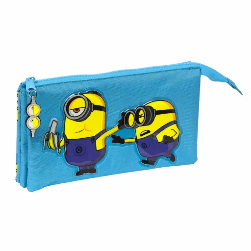 Malas para Tudo Triplas Minions Minionstatic Azul (22 x 12 x 3 cm)