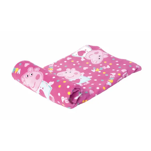 Manta Peppa Pig Cosy Corner Cor de Rosa (95 x 150 cm)