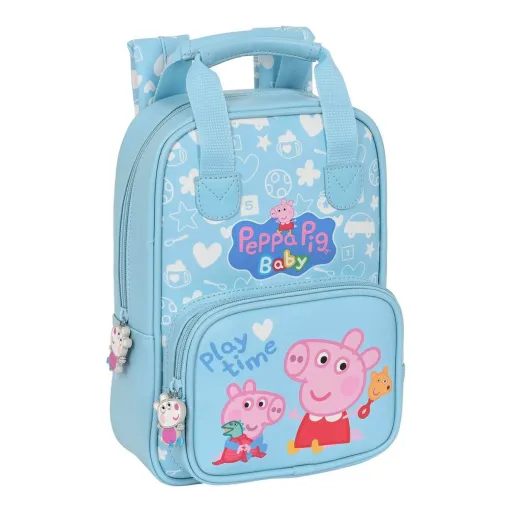 Mochila Infantil Peppa Pig Baby Azul Claro (20 x 28 x 8 cm)