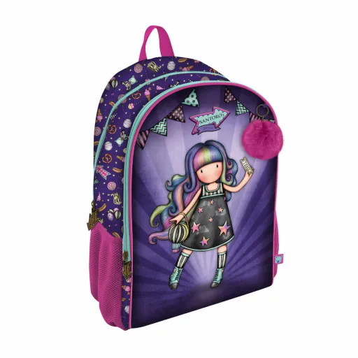 Mochila Escolar Gorjuss Up And Away Roxo 31.5 x 44 x 22.5 cm