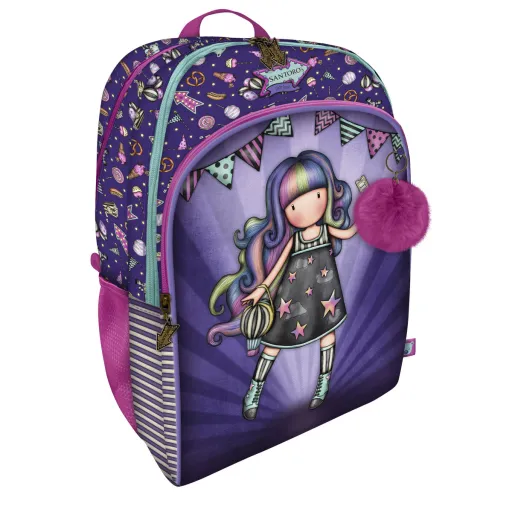 Mochila Escolar Gorjuss Up And Away Roxo 34.5 x 43.5 x 22 cm