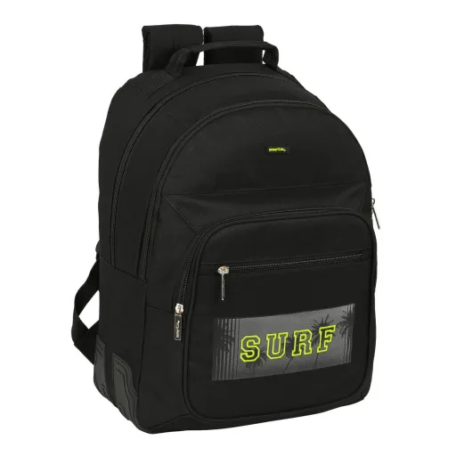 Mochila Escolar Safta Surf Preto 32 x 42 x 15 cm