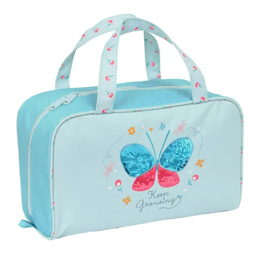 Nécessaire Escolar BlackFit8 Mariposa Azul 31 x 14 x 19 cm