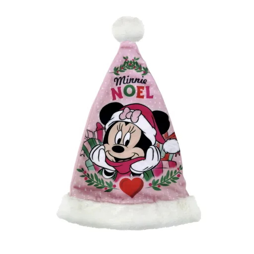 Gorro de Pai Natal Minnie Mouse Lucky Infantil 37 cm