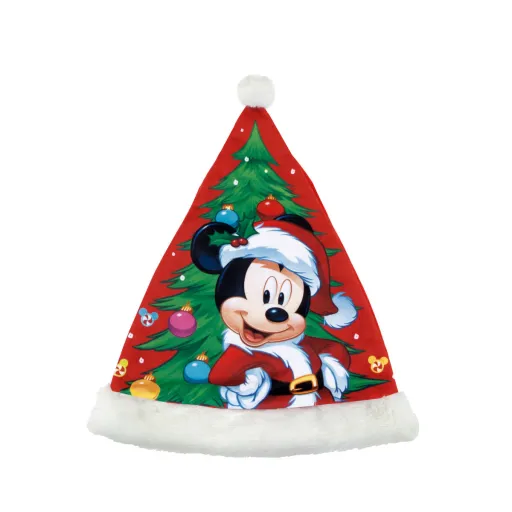 Gorro de Pai Natal Mickey Mouse Happy Smiles Infantil 37 cm