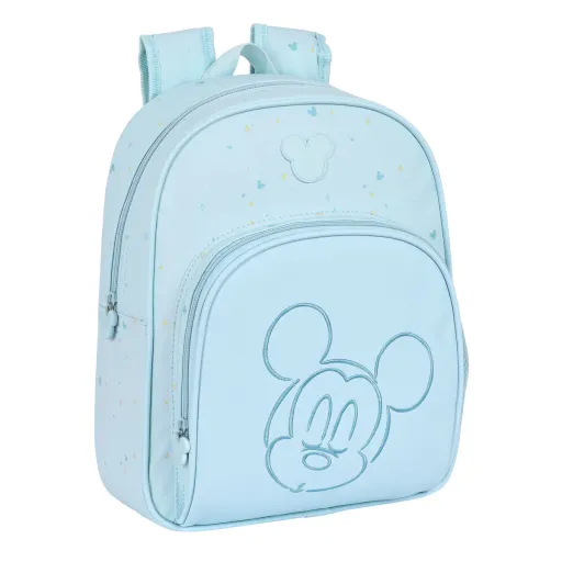 Mochila Escolar Mickey Mouse Clubhouse Baby Azul Claro (28 x 34 x 10 cm)