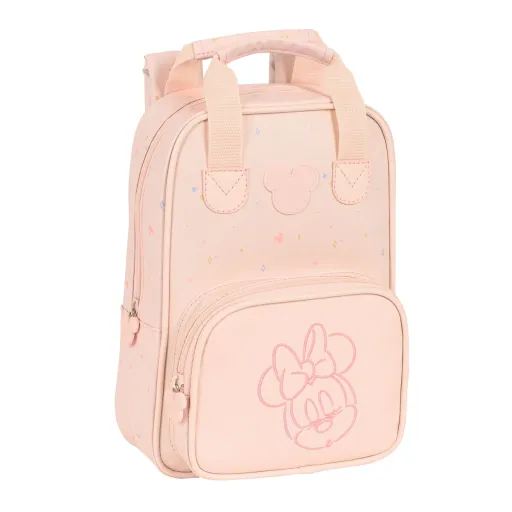 Mochila Escolar Minnie Mouse Cor de Rosa (20 x 28 x 8 cm)