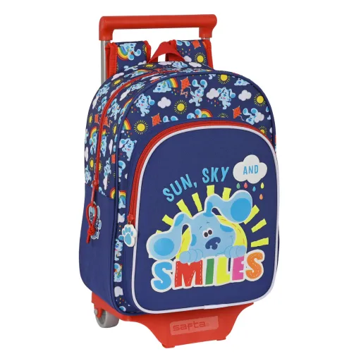 Mochila Escolar com Rodas Blue's Clues Azul Marinho (26 x 34 x 11 cm)