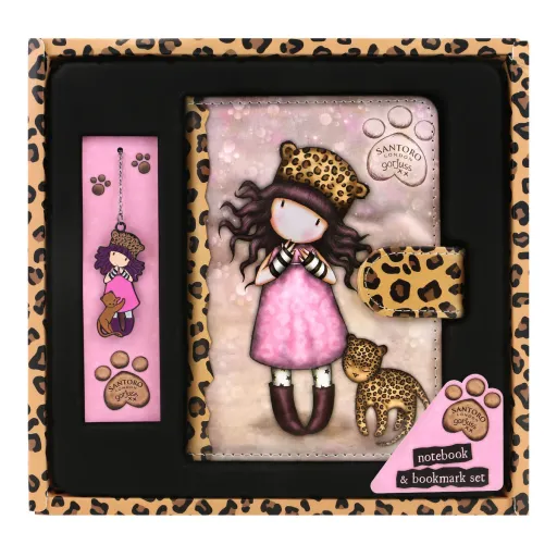 Set de Papelaria Gorjuss Purrrrrfect Love Leopardo