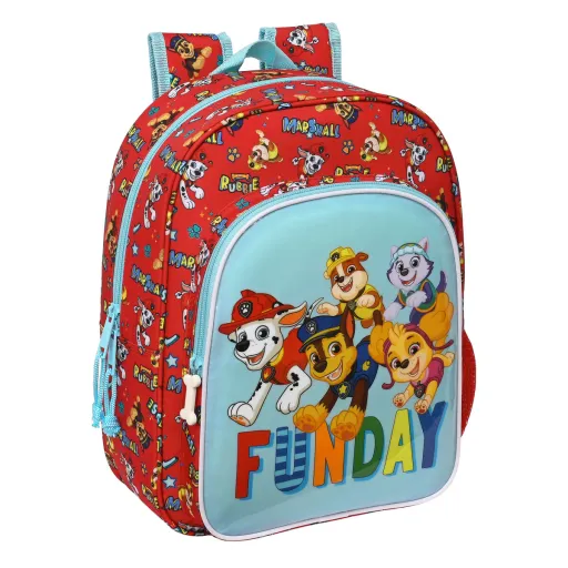 Mochila Infantil The Paw Patrol Funday Vermelho Azul Claro (26 x 34 x 11 cm)