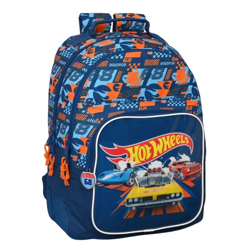 Mochila Escolar Hot Wheels Speed Club Laranja (32 x 42 x 15 cm)