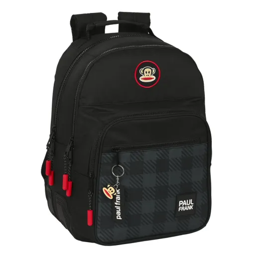 Mochila Escolar Paul Frank Campers Preto (32 x 42 x 15 cm)