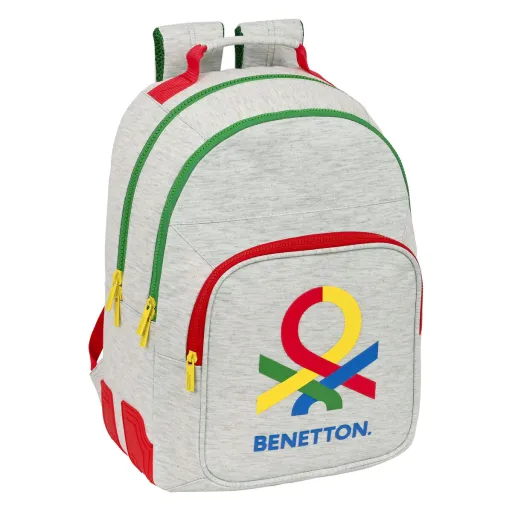 Mochila Escolar Benetton Pop Cinzento (32 x 42 x 15 cm)