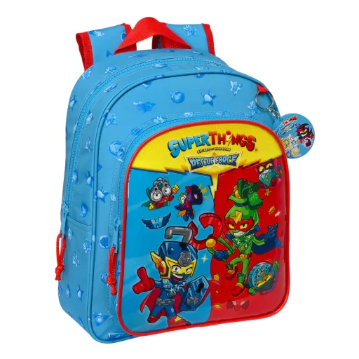 Mochila Escolar SuperThings Rescue Force 27 x 33 x 10 cm Azul