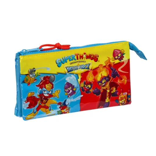 Malas para Tudo Triplas SuperThings Rescue Force Azul 22 x 12 x 3 cm