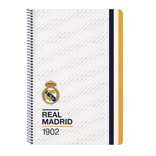 Caderno Real Madrid C.F. Branco A4 80 Folhas