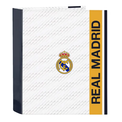 Pasta com Argolas Real Madrid C.F. Branco A4 27 x 33 x 6 cm