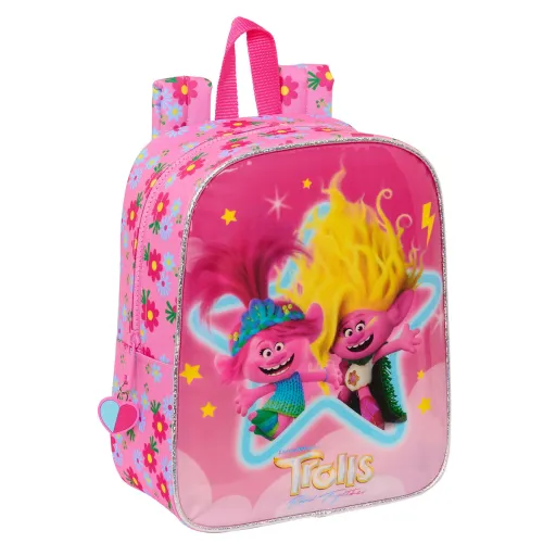 Mochila Infantil Trolls Cor de Rosa 22 x 27 x 10 cm