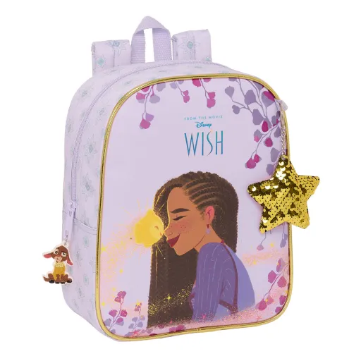 Mochila Infantil Wish Lilás 22 x 27 x 10 cm