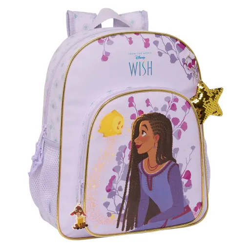 Mochila Escolar Wish Lilás 32 X 38 X 12 cm