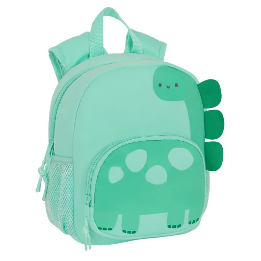 Mochila Infantil Safta Dinossauro Verde 20 x 25 x 9 cm