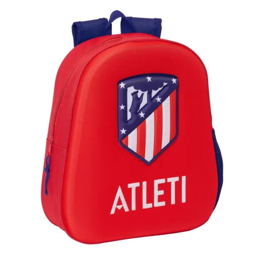 Mochila Escolar 3D Atlético Madrid Vermelho 27 x 33 x 10 cm