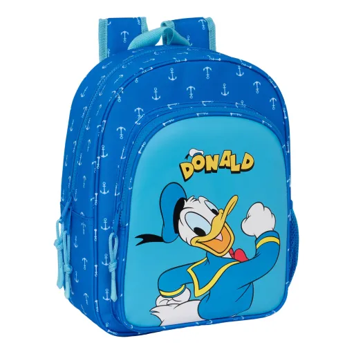 Mochila Escolar Donald Azul 26 x 34 x 11 cm