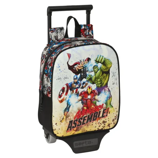 Mochila Escolar com Rodas The Avengers Forever Multicolor 22 x 27 x 10 cm