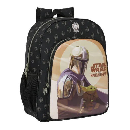 Mochila Escolar The Mandalorian This is The Way Preto 32 X 38 X 12 cm