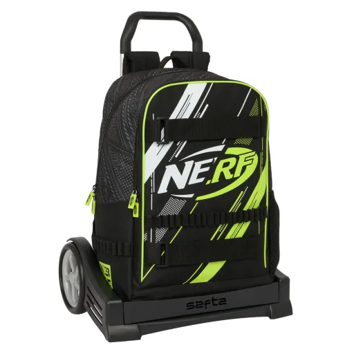 Mochila Escolar com Rodas Nerf Get Ready Preto 31 x 44 x 17 cm