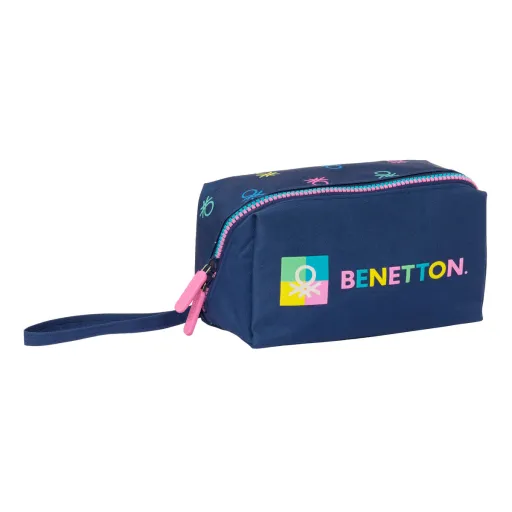 Bolsa Escolar Benetton Cool Azul Marinho 22 x 10 x 10 cm