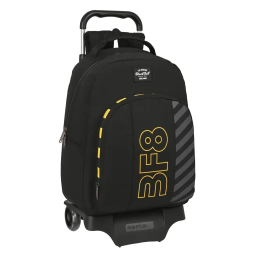 Mochila Escolar com Rodas BlackFit8 Zone Preto 32 x 42 x 15 cm