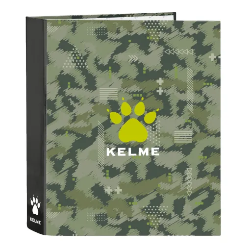 Pasta com Argolas Kelme Travel Preto Verde A4 27 x 33 x 6 cm