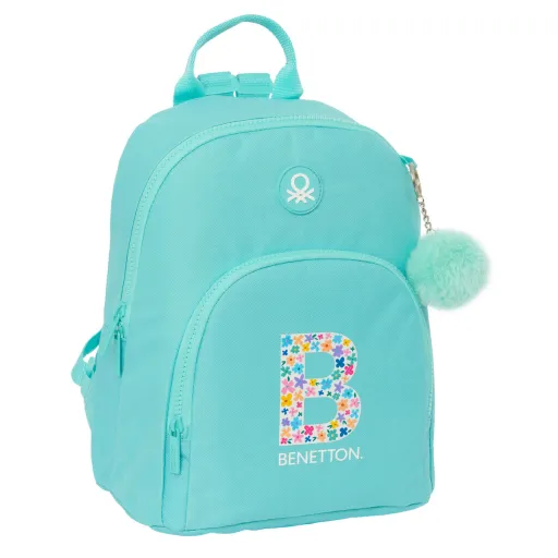 Mochila Benetton Letter Mini Verde 25 x 30 x 13 cm