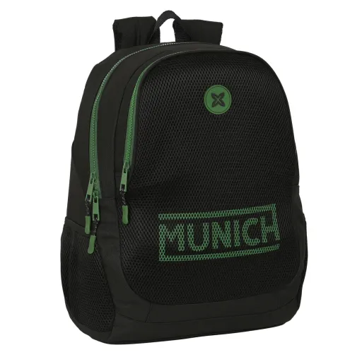 Mochila Escolar Munich Caviar Preto 32 x 44 x 16 cm