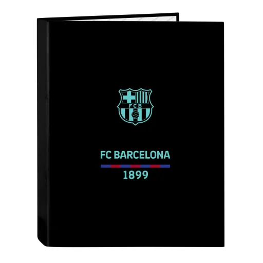 Pasta com Argolas F.C. Barcelona Preto A4 26.5 x 33 x 4 cm