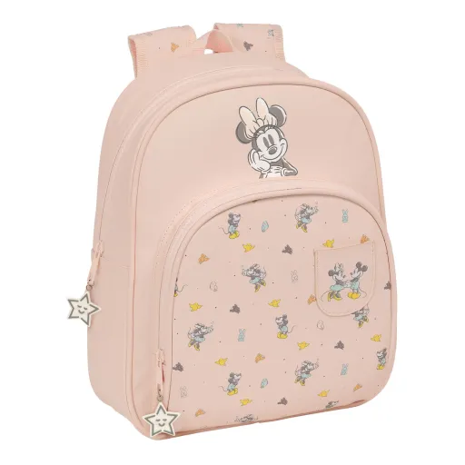 Mochila Escolar Minnie Mouse Baby Cor de Rosa 28 x 34 x 10 cm