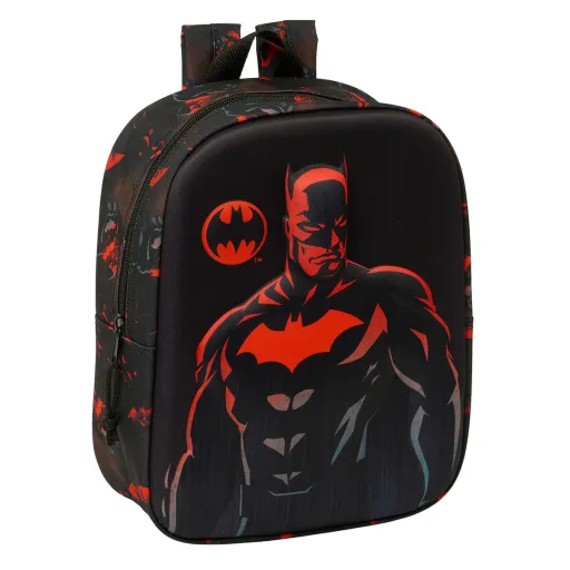 Mochila Escolar Batman Preto 22 x 27 x 10 cm 3D