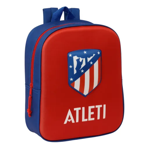 Mochila Escolar Atlético Madrid Vermelho 22 x 27 x 10 cm 3D