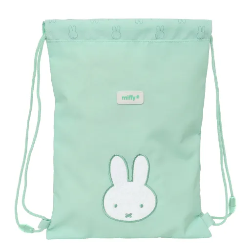 Saco Mochila com Cordas Miffy Menta Menta 26 x 34 x 1 cm