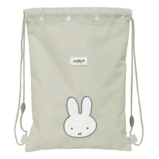 Saco Mochila com Cordas Miffy Niebla Cinzento 26 x 34 x 1 cm