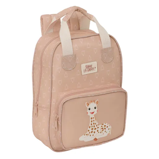 Mochila Escolar Sophie la Girafe Bege 20 x 28 x 8 cm