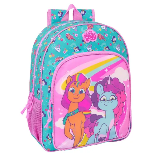 Mochila Escolar My Little Pony Magic Cor de Rosa Turquesa 33 x 42 x 14 cm