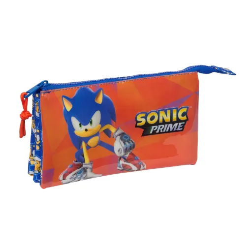 Malas para Tudo Triplas Sonic Prime Azul 22 x 12 x 3 cm