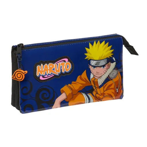 Malas para Tudo Triplas Naruto Ninja Azul Preto 22 x 12 x 3 cm