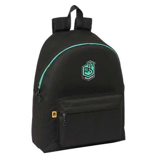 Mochila Escolar Kings League El Barrio Preto 33 x 42 x 15 cm