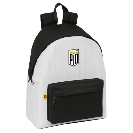 Mochila Escolar Kings League PÍo Branco Preto 33 x 42 x 15 cm