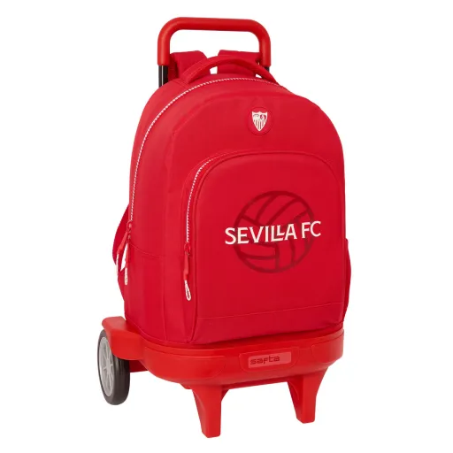 Mochila Escolar com Rodas Sevilla Fútbol Club Vermelho 33 x 45 x 22 cm