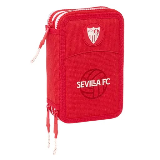 Estojo Triplo Sevilla Fútbol Club Vermelho 12,5 x 19,5 x 5,5 cm 36 Peças